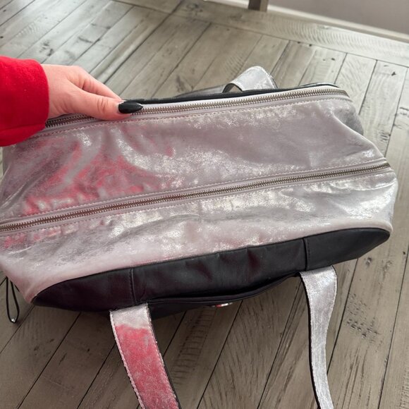 Lululemon Urban Sanctuary Bag Silver Black Metallic - Picture 9 of 11